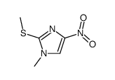 1-methyl-2-methylsulfanyl-4-nitro-1H-imidazole Structure