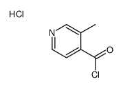 3-methylpyridine-4-carbonyl chloride,hydrochloride结构式