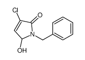 1-benzyl-4-chloro-2-hydroxy-2H-pyrrol-5-one结构式