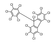 1,2,3,4,5,6,7,8,9-nonachloro-9-(2,3,4,5,6-pentachlorophenyl)fluorene结构式