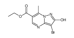 3-bromo-7-methyl-2-oxo-1,2-dihydro-pyrazolo[1,5-a]pyrimidine-6-carboxylic acid ethyl ester Structure