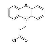 10H-phenothiazine--10-propanoyl chloride Structure