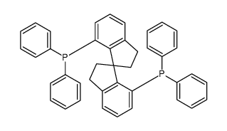 R)-(+)-7,7'-双(二苯基磷)-2,2',3,3'-四氢-1,1'-螺环茚烷结构式