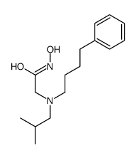 N-hydroxy-2-[2-methylpropyl(4-phenylbutyl)amino]acetamide结构式