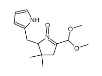 2,3,4,5-tetrahydro-1-(dimethoxymethyl)-3,3-dimethyldipyrrin N10-oxide Structure