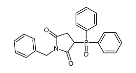 1-benzyl-3-diphenylphosphorylpyrrolidine-2,5-dione Structure