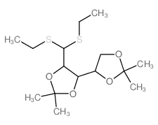 L-Arabinose,2,3:4,5-bis-O-(1-methylethylidene)-, diethyl dithioacetal (9CI) structure