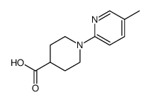 1-(5-甲基吡啶-2-基)哌啶-4-羧酸结构式