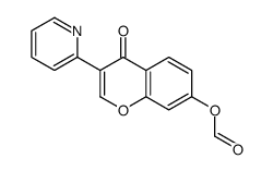 (4-oxo-3-pyridin-2-ylchromen-7-yl) formate Structure