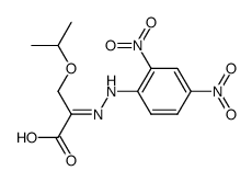 2-(2,4-dinitro-phenylhydrazono)-3-isopropoxy-propionic acid结构式