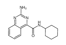 2-aminoquinazoline-4-carboxycyclohexylamide结构式