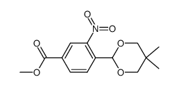 Methyl 4-(5,5-dimethyl-1,3-dioxan-2-yl)-3-nitrobenzoate Structure