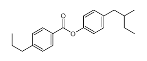 [4-(2-methylbutyl)phenyl] 4-propylbenzoate Structure