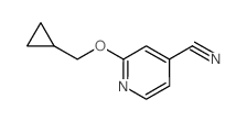 2-(Cyclopropylmethoxy)isonicotinonitrile Structure