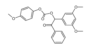 1-(3,5-dimethoxyphenyl)-2-oxo-2-phenylethyl (4-methoxyphenyl) carbonate结构式