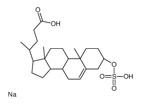 3B-羟基-5-胆烯酸*3-磺酸钠结构式