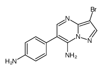 6-(4-Aminophenyl)-3-bromopyrazolo[1,5-a]pyrimidin-7-amine图片