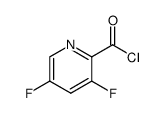 3,5-difluoropyridine-2-carbonyl chloride结构式