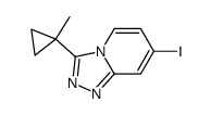 7-iodo-3-(1-methylcyclopropyl)-[1,2,4]triazolo[4,3-a]pyridine结构式