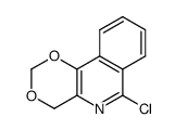 4H-1,3-Dioxino[5,4-c]isoquinoline,6-chloro-(9CI) structure