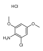 Benzenamine, 2-chloro-4,6-dimethoxy-, hydrochloride structure