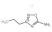 1,2,3,4-Oxatriazolium,5-amino-3-propyl-, chloride (1:1) structure