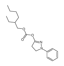 2-ethylhexyl (2-phenyl-3,4-dihydropyrazol-5-yl) carbonate结构式