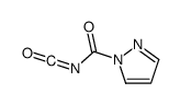 1H-Pyrazole-1-carbonylisocyanate(9CI) structure