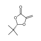 (2S)-2-(1,1-dimethylethyl)-5-methylene-1,3-dioxolane-4-one Structure