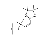 trimethyl-[(E)-2-methyl-4-(4,4,5,5-tetramethyl-1,3,2-dioxaborolan-2-yl)but-3-en-2-yl]oxysilane Structure