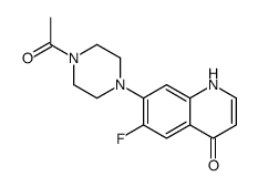 7-(4-acetylpiperazin-1-yl)-6-fluoro-1H-quinolin-4-one结构式