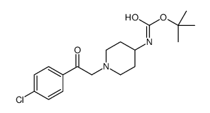 {1-[2-(4-Chloro-phenyl)-2-oxo-ethyl]-piperidin-4-yl}-carbamic acid tert-butyl ester picture