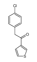 2-(4-chlorophenyl)-1-(thiophen-3-yl)ethanone Structure