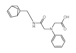 [{2-[(Bicyclo[2.2.1]hept-5-en-2-ylmethyl)amino]-2-oxoethyl}(phenyl)amino]acetic acid结构式