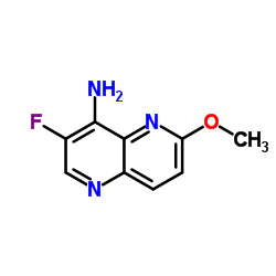 3-Fluoro-6-methoxy-1,5-naphthyridin-4-amine Structure