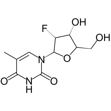 2'-脱氧-2'-氟胸苷结构式