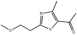 1-[2-(2-methoxyethyl)-4-methyl-1,3-thiazol-5-yl]ethan-1-one结构式