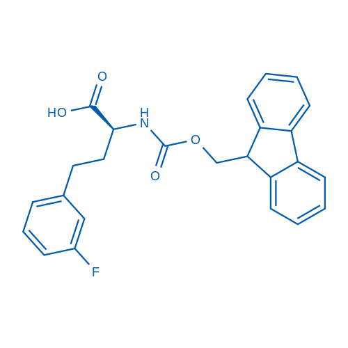 N-Fmoc-(S)-3-fluorohomophenylalanine structure