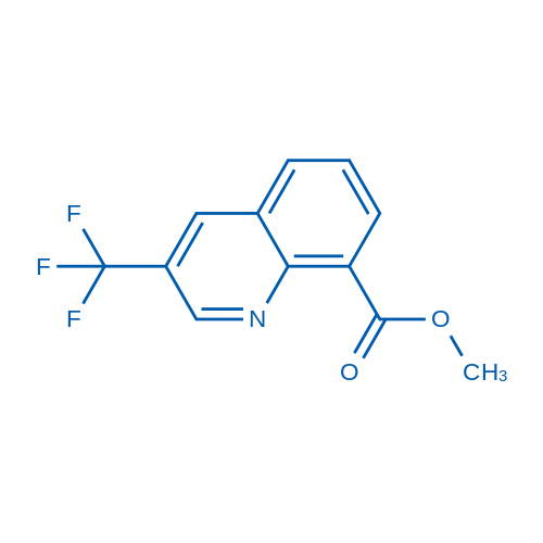 Methyl 3-(trifluoromethyl)quinoline-8-carboxylate Structure