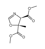 trans-5-methyl-4,5-dicarbomethoxy-2-oxazoline Structure