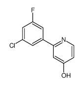 2-(3-chloro-5-fluorophenyl)-1H-pyridin-4-one Structure