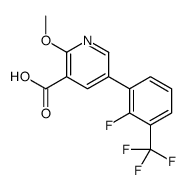 5-[2-fluoro-3-(trifluoromethyl)phenyl]-2-methoxypyridine-3-carboxylic acid Structure