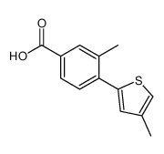 2-METHYL-4'-(METHYLTHIO)-[1,1'-BIPHENYL]-4-CARBOXYLIC ACID structure