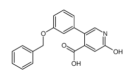 2-oxo-5-(3-phenylmethoxyphenyl)-1H-pyridine-4-carboxylic acid Structure