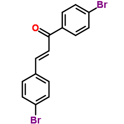 (E)-4,4'-Dibromochalcone Structure