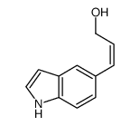 (2E)-3-(1H-Indol-5-yl)-2-propen-1-ol Structure