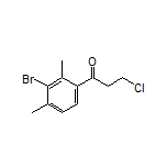 1-(3-Bromo-2,4-dimethylphenyl)-3-chloro-1-propanone Structure