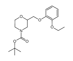 tert-butyl 2-((2-ethoxyphenoxy)methyl)morpholine-4-carboxylate Structure