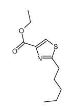 4-Thiazolecarboxylicacid,2-pentyl-,ethylester(9CI) structure