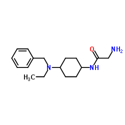 N-{4-[Benzyl(ethyl)amino]cyclohexyl}glycinamide Structure